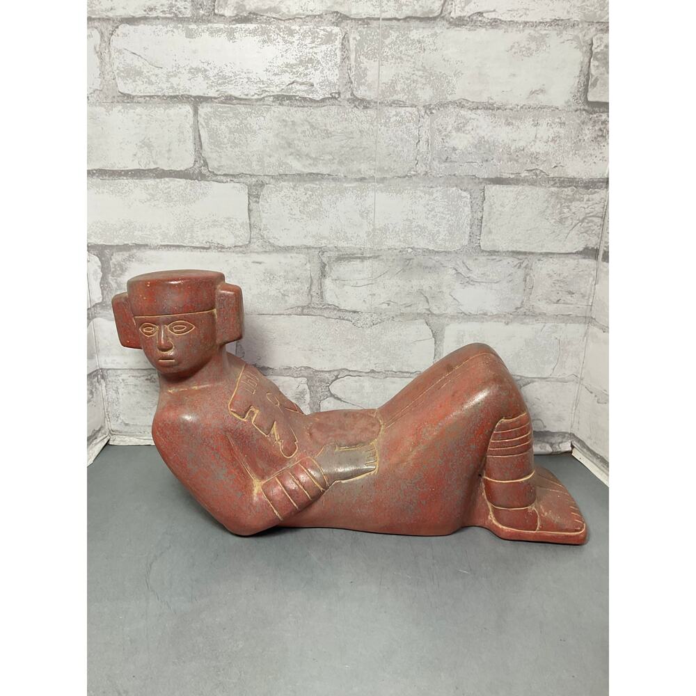 Vintage Aztec Figurine Pot Holder